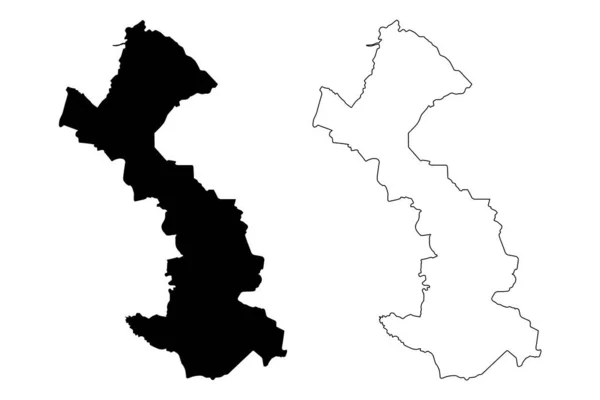 Gemeinde Preili Republik Lettland Verwaltungsbezirke Lettlands Gemeinden Und Ihre Gebietseinheiten — Stockvektor