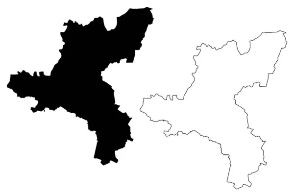 Priekuli Municipality Republic Latvia Administrative Division Latvia Municipalities Sections Vector — 스톡 벡터