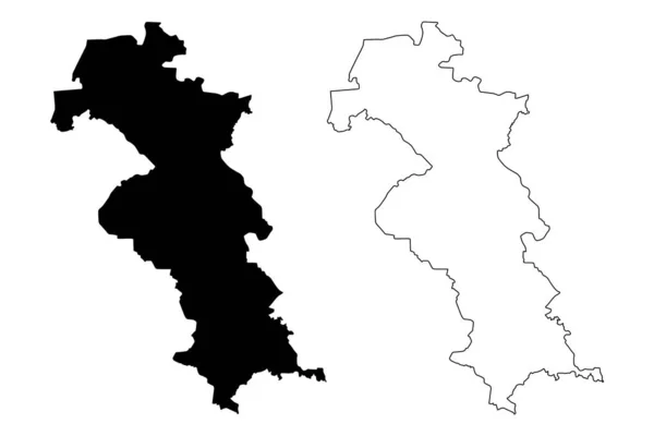 リービニ自治体 ラトビア共和国 ラトビアの行政部門 自治体とその領土単位 地図ベクトル図 スケッチブック Riebini Map — ストックベクタ