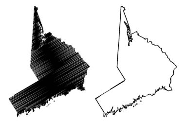 Fairfield County, Connecticut (ABD eyaleti, Amerika Birleşik Devletleri, ABD) harita vektör çizimi, çizim Fairfield haritası