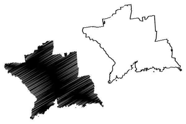 New Haven County Connecticut Yhdysvallat Yhdysvallat Yhdysvallat Yhdysvallat Yhdysvallat Kartta — vektorikuva