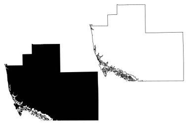 Collier County, Florida (ABD eyaleti, Amerika Birleşik Devletleri, Usa, ABD) harita vektör çizimi, çizim Collier haritası