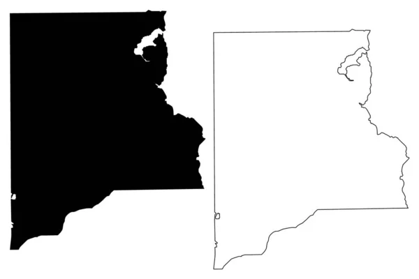 Clay County Florida County United States America Usa Map Vector — стоковий вектор