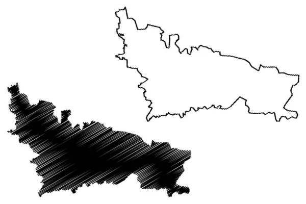 Nicosie City République Chypre Chypre Nord Île Illustration Vectorielle Carte — Image vectorielle