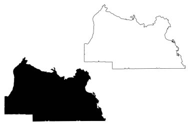 Seminole County, Florida (ABD eyaleti, Amerika Birleşik Devletleri, ABD, ABD) harita vektör çizimi, karalama çizimi Seminole haritası