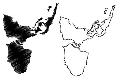 Varna Şehri (Bulgaristan Cumhuriyeti) harita vektör çizimi, çizim Kenti Varna haritası