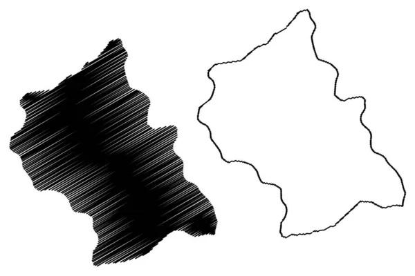 Bitola Municipality Republic North Macedonia Pelagonia Statistical Region Mapa Ilustração —  Vetores de Stock