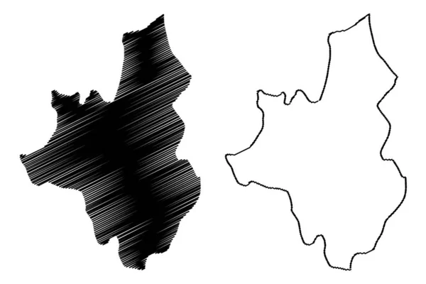 Veles Municipality Republic North Macedonia Vardar Statistical Region Map Vector — стоковий вектор