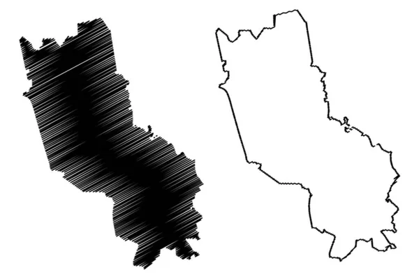 Aloja Obec Lotyšská Republika Správní Divize Lotyšska Obce Jejich Územní — Stockový vektor