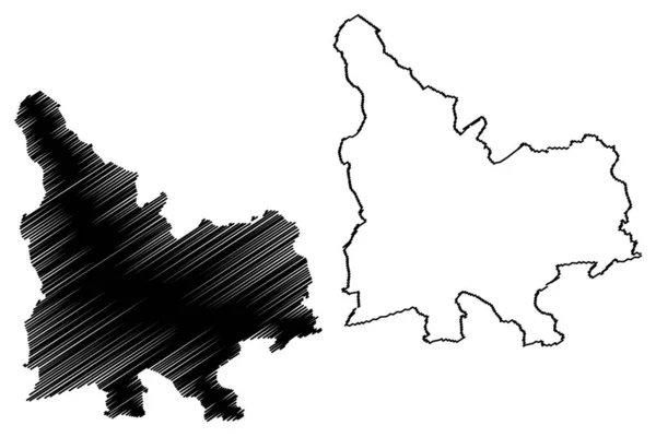 Durbe Kommun Lettland Lettlands Administrativa Indelningar Kommuner Och Deras Territoriella — Stock vektor