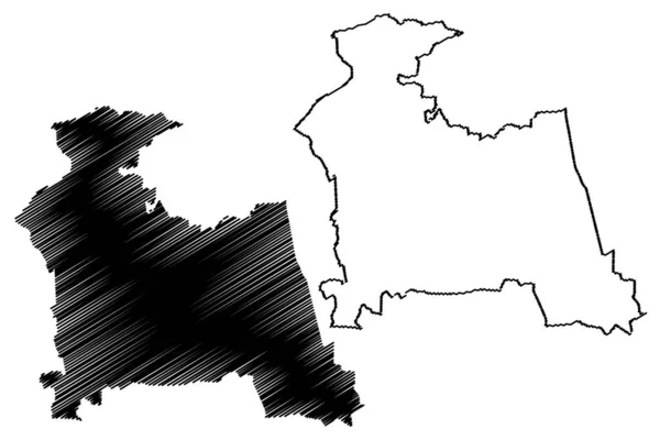 ジュンピルス自治体 ラトビア共和国 ラトビア行政区画 自治体とその領土単位 地図ベクトル図 スケッチブック ジュンピルス地図 — ストックベクタ