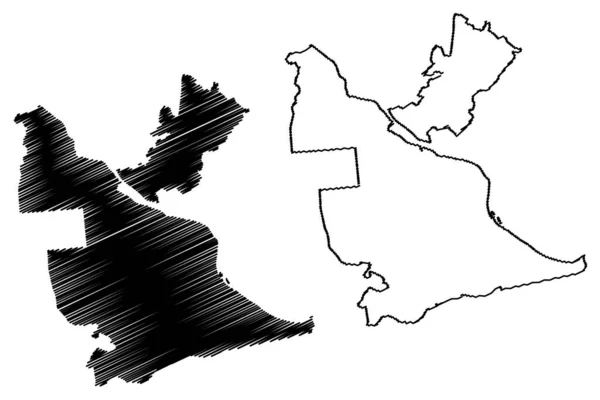 Kegums Kommun Lettland Lettlands Administrativa Indelningar Kommuner Och Deras Territoriella — Stock vektor