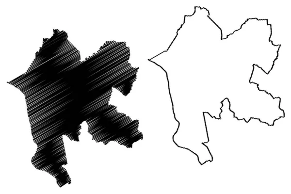 Livani市 拉脱维亚共和国 拉脱维亚行政区划 市镇及其领土单位 地图矢量图解 草写Livani地图 — 图库矢量图片