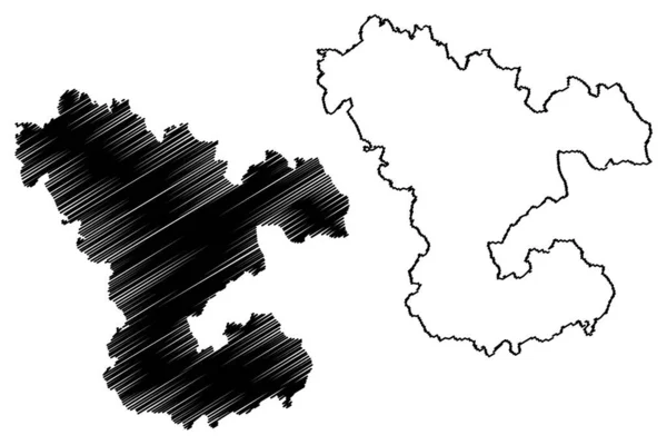 Ludza Municipalité République Lettonie Divisions Administratives Lettonie Municipalités Leurs Unités — Image vectorielle