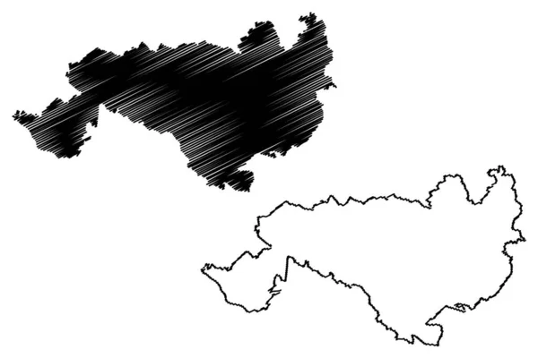 Ogro Municipio República Letonia Divisiones Administrativas Letonia Municipios Sus Unidades — Vector de stock