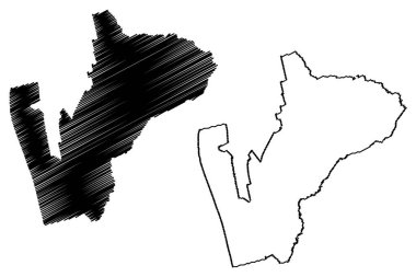 Rucava Belediyesi (Letonya Cumhuriyeti, Letonya İdari Bölümleri, Belediyeler ve onların toprak birimleri) harita vektör çizimi, çizim Rucava haritası