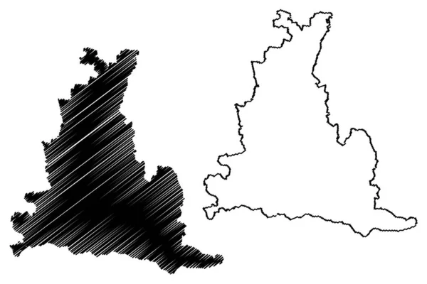 サルダス自治体 ラトビア共和国 ラトビア行政区画 自治体とその領土単位 地図ベクトル図 スケッチブックサルダス地図 — ストックベクタ