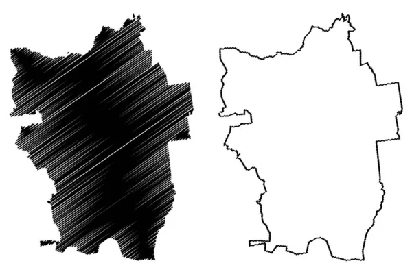 Viesite Municipality Republik Lettland Verwaltungseinheiten Von Lettland Gemeinden Und Ihre — Stockvektor