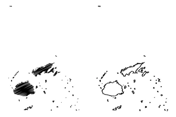 สาธารณร มหาสม ทรแปซ กใต ภาพวาดเวกเตอร แผนท ยนภาพสเก เลว วาน วเลว — ภาพเวกเตอร์สต็อก