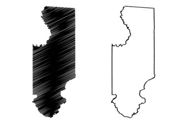 Columbia County, Florida (ABD eyaleti, Amerika Birleşik Devletleri, Usa, ABD) harita vektör çizimi, çizim Columbia haritası