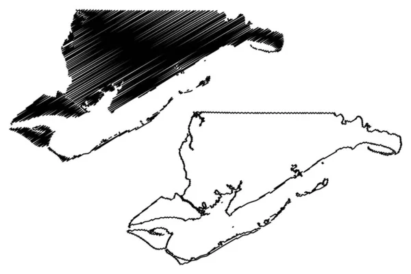 Comté Franklin Floride Comté Des États Unis Amérique États Unis — Image vectorielle