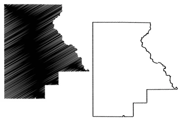 Highlands County Florida County United States America Usa Mapa Vector — Archivo Imágenes Vectoriales