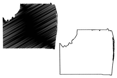 Palm Beach County, Florida (ABD eyaleti, Amerika Birleşik Devletleri, ABD) harita vektör çizimi, çizim Palm Beach haritası