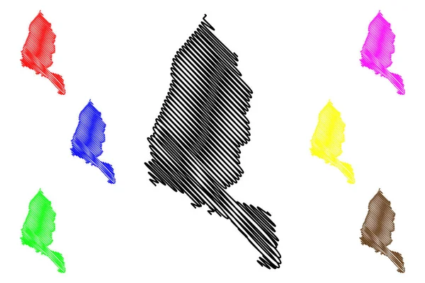 Gazi Baba Municipality Republic North Macedonia Skopje Statistical Region Greater — Vector de stock