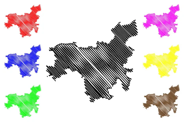 Иллюстрация Векторной Карты Добельского Края Латвийская Республика Территориальные Образования Муниципалитеты — стоковый вектор