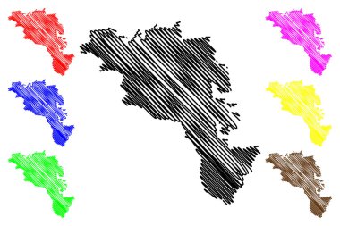 Özolnieki Belediyesi (Letonya Cumhuriyeti, Letonya İdari Bölümleri, Belediyeler ve onların toprak birimleri) harita vektör çizimi, çizim Özolnieki haritası