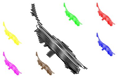 Roja Belediyesi (Letonya Cumhuriyeti, Letonya İdari Bölümleri, Belediyeler ve onların toprak birimleri) harita vektör çizimi, çizim Roja haritası