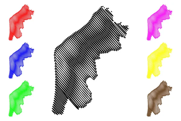 Pavilosta Municipality Republic Latvia Administrative Divisions Latvia Municipalities Territorial Units — Vector de stock