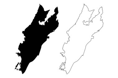 Yakutsk Şehri (Rusya Federasyonu, Rusya, Sakha Yakutia Cumhuriyeti) harita vektör çizimi, Yakutsk harita şehri