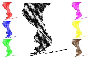 Escambia County, Florida (ABD eyaleti, Amerika Birleşik Devletleri, ABD) harita vektör çizimi, Escambia haritası