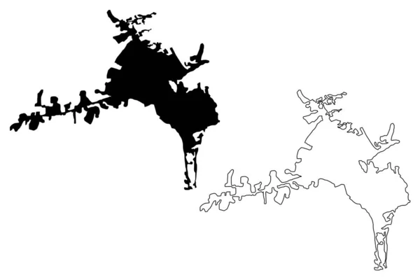 Карта Города Диярбакыр Турецкая Республика Юго Восточная Анатолия Векторная Иллюстрация — стоковый вектор