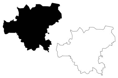 Makiivka Şehri (Ukrayna, Donetsk Oblastı) harita vektör çizimi, çizim şehri Dmytriivsk, Dmytriyevskyi, Makiyivka veya Makeyevka haritası