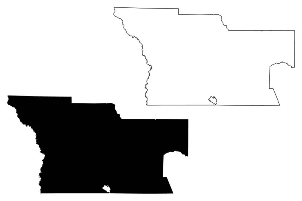 Atkinson County Georgia County United States America Usa Map Vector — стоковый вектор