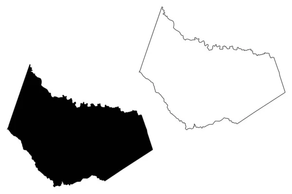 Barrow County Georgia County United States America Usa Mapa Vector — Archivo Imágenes Vectoriales