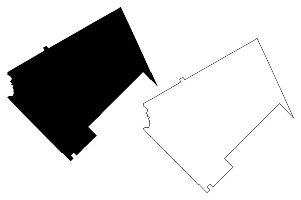 Bleckley County Georgia County United States America Usa Mapa Vector — Vector de stock