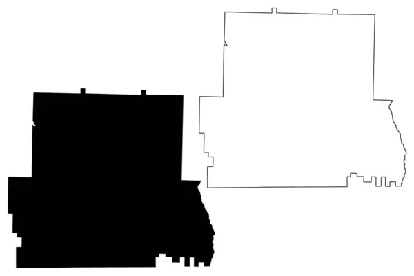 Comté Randolph Géorgie Comté Des États Unis États Unis Amérique — Image vectorielle