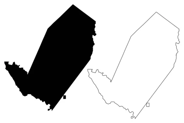 Rockdale County Georgia County Spojené Státy Americké Usa Usa Map — Stockový vektor