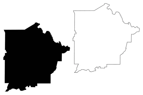 ジョージア州タルボット郡 アメリカ アメリカ アメリカ アメリカ 地図ベクトル図 スケッチブルなスケッチタルボット地図 — ストックベクタ