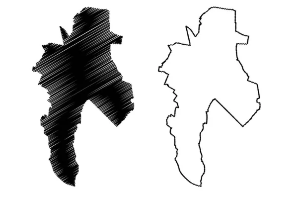 แผนท องชอร โซว สาธารณร ฐโปแลนด Silesian Voivodeship แผนท ภาพเวกเตอร สเก — ภาพเวกเตอร์สต็อก