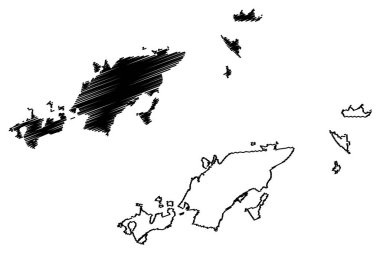 Vladimir Şehri (Rusya Federasyonu, Rusya) harita vektör illüstrasyonu, Vladimir haritasının robot resmini çiz