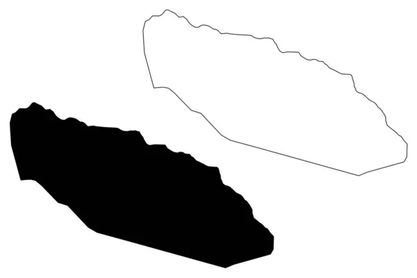 Jalalabad City República Islâmica Afeganistão Mapa Ilustração Vetorial Esboço Rabiscos — Vetor de Stock