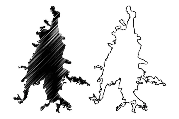 Konya City République Turquie Région Anatolie Centrale Illustration Vectorielle Carte — Image vectorielle