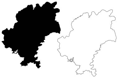 Guiyang Şehri (Çin Halk Cumhuriyeti, Guizhou Eyaleti) harita vektör çizimi, çizim şehri Kuei-yang veya Kweiyang haritası