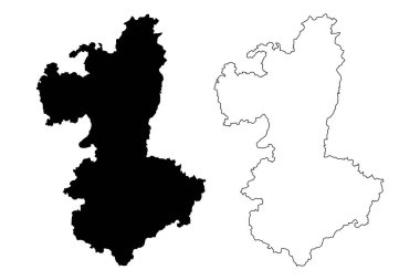 Liuzhou Şehri (Çin Halk Cumhuriyeti, Guangxi Eyaleti) harita vektör çizimi, taslak şehir Liuchow haritası