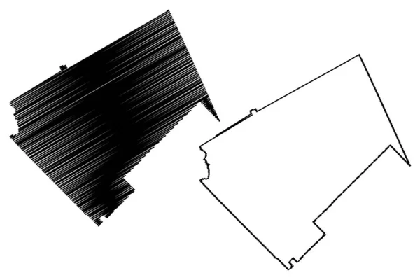 Comté Bleckley Géorgie Comté Des États Unis États Unis Amérique — Image vectorielle