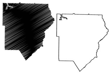Cobb County, Gürcistan (ABD eyaleti, ABD, ABD, ABD) harita vektör çizimi, çizim Cobb haritası